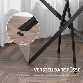 HOMCOM stolik kawowy okrągły ze szklanym blatem do salonu i sypialni czarny metalowy design | Aosom PL