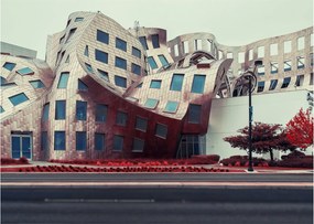 Obraz na szkle - budynek architektoniczny (70x50 cm)