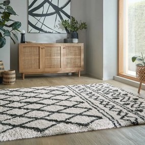 Dywan w kolorze kości słoniowej 80x150 cm Souq Lines – Flair Rugs