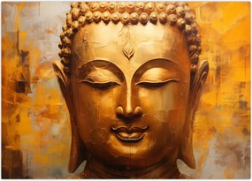 Obraz na szkle - Budda, obraz olejny (70x50 cm)