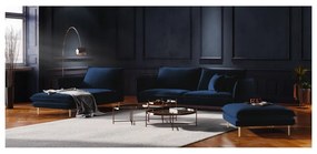 Niebieska aksamitna sofa Cosmopolitan Design Florence, 160 cm