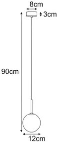 Wisząca transparentna lampa z kloszem E4-C97