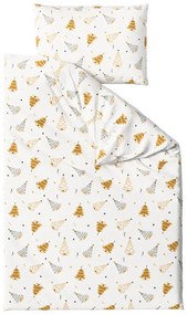 PrzytulneMieszkanie.pl PrzytulneMieszkanie.pl Bawełniana pościel FROST & GOLD biała Rozmiar pościeli: 70 x 90 cm | 140 x 200 cm