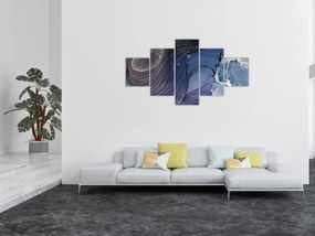 Obraz - Atrament marmurkowy (125x70 cm)