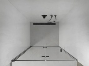 Mexen Lima drzwi prysznicowe składane 100 cm, transparent, czarne - 856-100-000-70-00