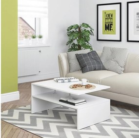 Stolik kawowy biały 90x60x42 amato