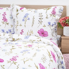 4Home Pościel muślinowa Wildflower Harmony, 140 x 220 cm, 70 x 90 cm