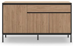 Niska komoda w dekorze dębu 140x80 cm Lorenza – Marckeric