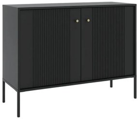 Czarna stylowa komoda na nóżkach W8-B80