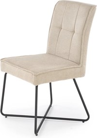 Eleganckie krzesło na metalowym stelażu K534 Halmar