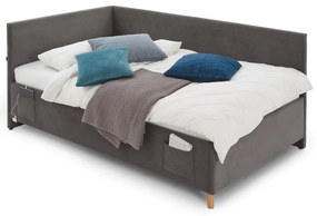 Antracytowe łóżko dziecięce 120x200 cm Cool – Meise Möbel