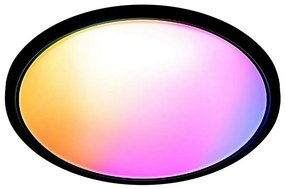 WiZ - LED RGB 22W SUPERSLIM sufitowe Wi-Fi 230V czarne, ściemnialne
