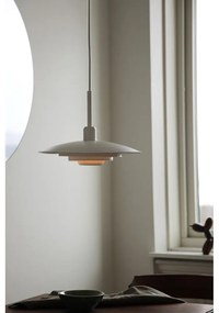 Biała lampa wisząca z metalowym kloszem ø 35 cm Piny – Markslöjd