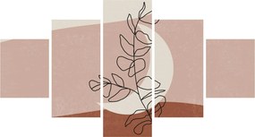 Obraz - Boho leaves N⁰2 (125x70 cm)
