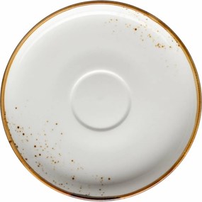 Mäser Podstawka pod filiżankę do kawy Pintar White brązowe kropki 14 cm, L