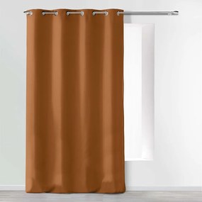 Brązowa zasłona z mikrowłókna 140x280 cm Absolu – douceur d'intérieur