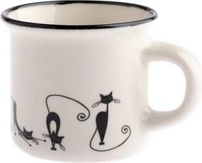 Kubek porcelanowy Dakls Cats Emily, 75 ml