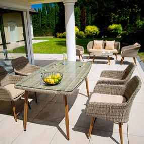 Stół ogrodowy Marlene popiel 150 x 90 x 75 cm PATIO