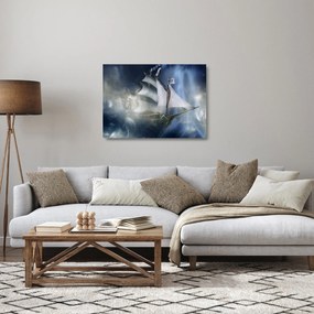 Obraz na szkle - Statek widmo (70x50 cm)