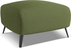 Pufa - z tkaniny szenilowej - butelkowa zieleń - MALIE