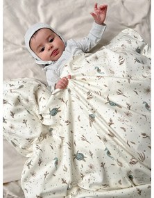 Jasnożółta pościel dziecięca do łóżeczka z bawełny organicznej 70x100 cm Sea Garden – Cam Cam Copenhagen