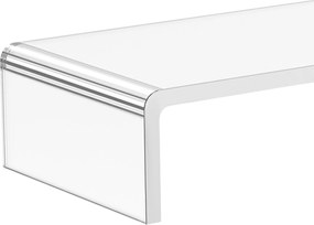 HOMCOM Podstawka pod monitor TV akrylowa przezroczysta elegancka 53x19x9cm | Aosom PL