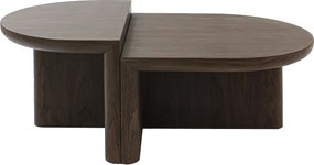 Stolik kawowy fornirowany orzechem – ciemny naturalny – VARAJA