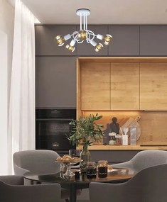Biała nowoczesna lampa sufitowa supeł - S147-Agneso