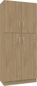 Szafa biurowa aktowa na klucz Simple, 80x40x185 cm, index 80-5P-2F3-2F2