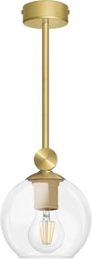 Lampa wisząca mosiężna z kloszem kulą GT-S1