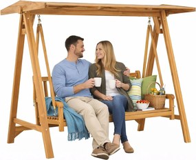 Huśtawka drewniana ogrodowa E0-S28