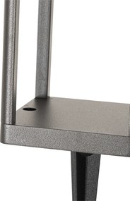 Lampa podłogowa zewnętrzna ciemnoszara 40 cm z wbudowanym LED i ściemnianym światłem na panel słoneczny - Sonne