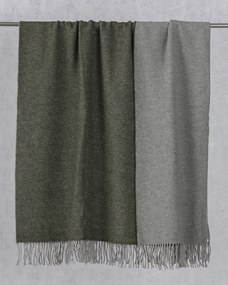 Pled Merinos 140x200 cm melange green khaki
