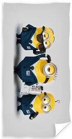 Ręcznik kąpielowy dla dzieci Minionki Tajni agenci, 70 x 140 cm