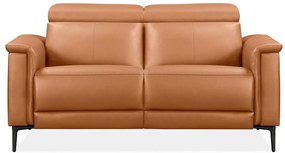 Brązowa sofa z imitacji skóry 160 cm Lund – Støraa