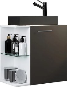 2 szt umywalka Hausa wąska czarna