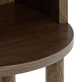 Szafka nocna w dekorze dębu w ciemnym naturalnym kolorze Paron – Actona