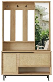 Wieszak z półką na buty Once Walnut and Oak