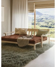 Musztardowa rozkładana sofa 218 cm Unwind – Karup Design