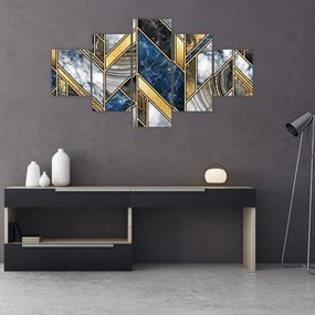 Obraz abstrakcji artystycznej (125x70 cm)