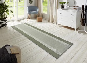 Dywan nowoczesny Basic zielony chodnik 80 cm x 200 cm