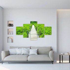 Obraz - drewniany chodnik (125x70 cm)