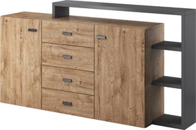 Komoda BOTTEGA 180 cm do Salonu Sypialni Antracyt