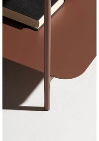 Metalowy stolik w kolorze terakoty 70x73 cm Beatrix – MOME