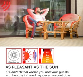 Blumfeldt Gold Bar 2000 Swing promiennik podczerwieni