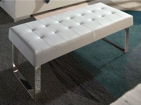 Biała ławka z ekoskóry 5000 ANGEL CERDA