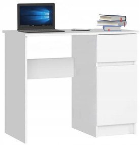 Białe małe biurko pod laptopa i drukarkę - Tomla