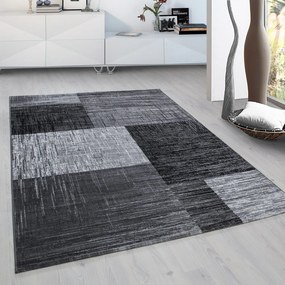 Dywan nowoczesny Plus prostokąty szaro-czarny 160 cm x 230 cm