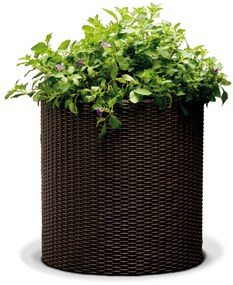 Donica ogrodowa okrągła Rattan 36 x 36 x 37,3 cm KETER