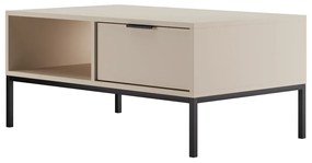 Stolik kawowy AUSTIN 100x60 kaszmir/czarny KOCOT MEBLE